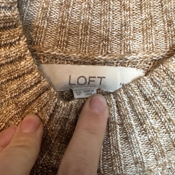 Womens LOFT Tan Sweater Dress - Picture 3 of 4